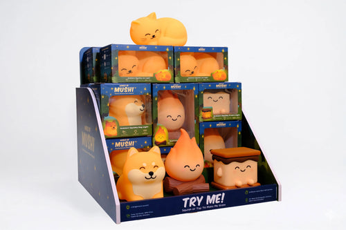 Mushi 24 pc Assorted Pack (Cat, Dog, Smore, Fire)